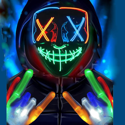 Halloween LED Purge Neon Mask