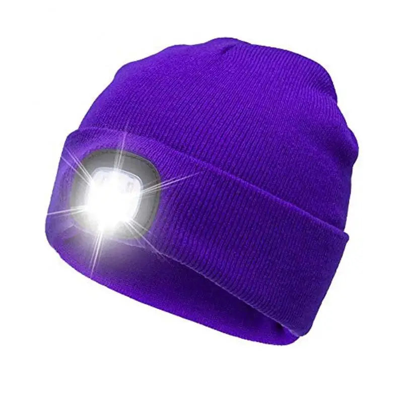 4 LED Lighted Unisex Beanie Hat - Spelume