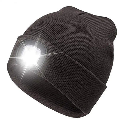 4 LED Lighted Unisex Beanie Hat - Spelume