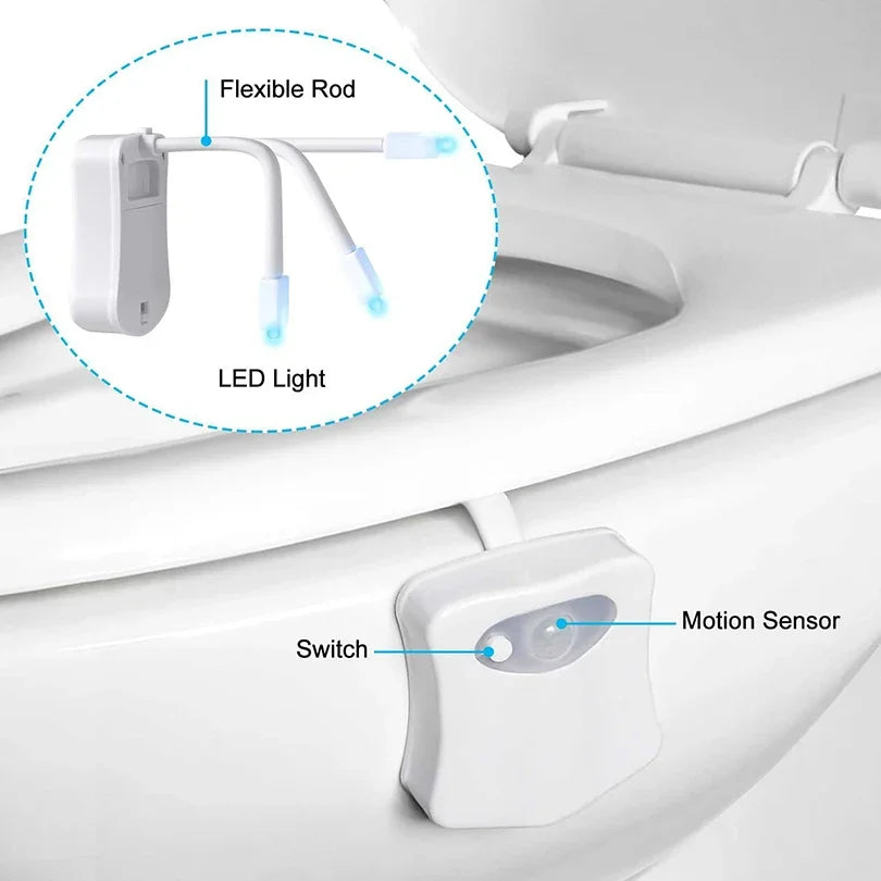 Toilet Seat Smart Motion Sensor (8 or 16 Colours)