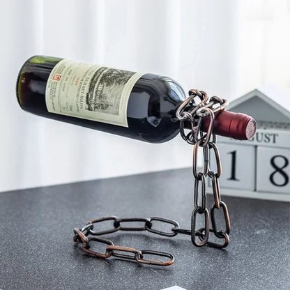 Floating Chain Wine Rack