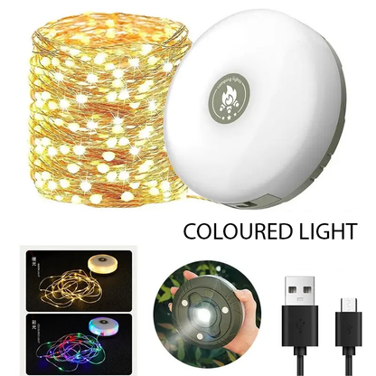 4-in-1 LED Rechargeable Light String (10M)