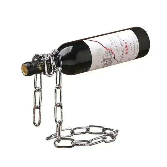 floating magic chain wine rack